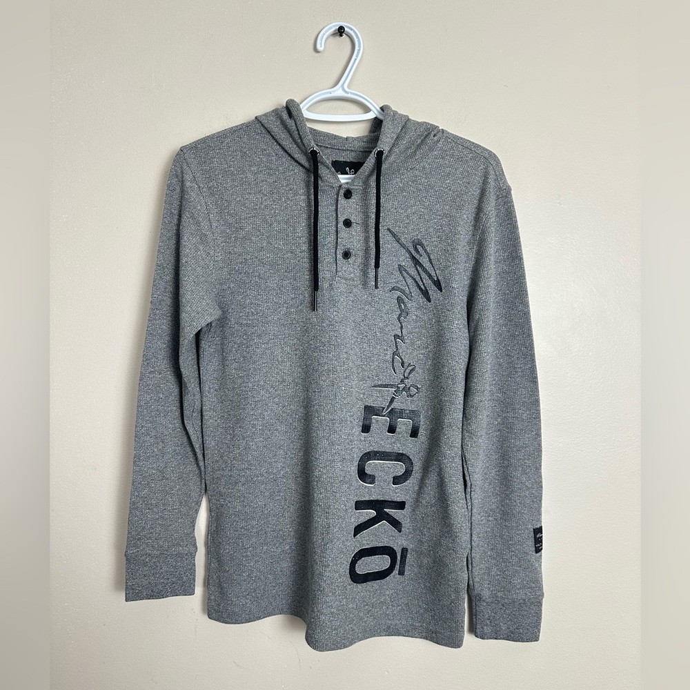 Marc Ecko Size S Charcoal Gray Hoodie